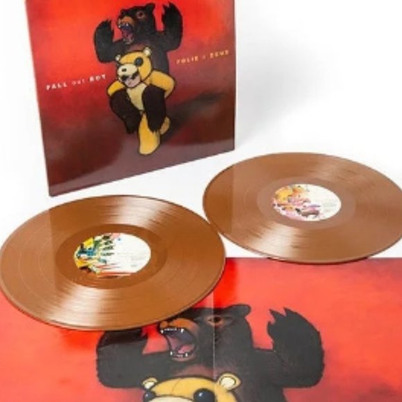Fall Out Boy Folie A Deux 2-LP ~ Ltd Ed Colored Vinyl (Brown) ~ New/Sealed! - Picture 1 of 3
